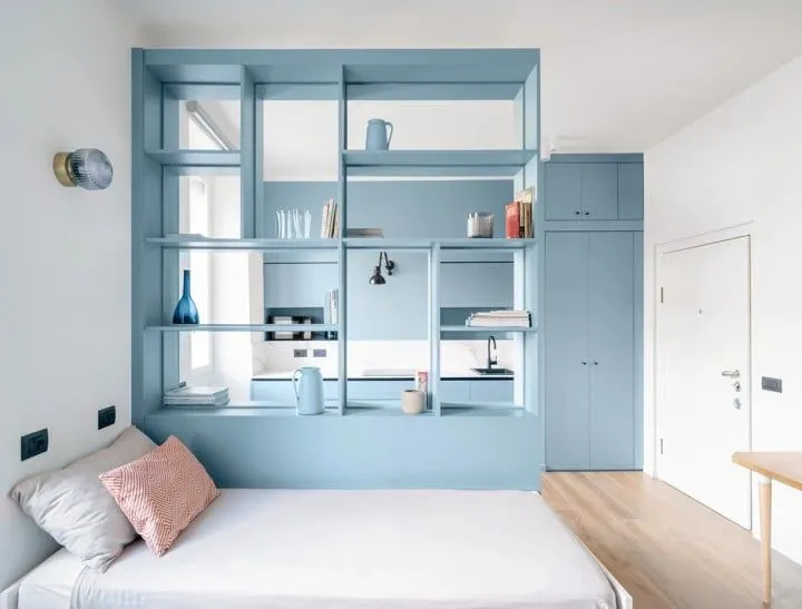 mobiliario color celeste